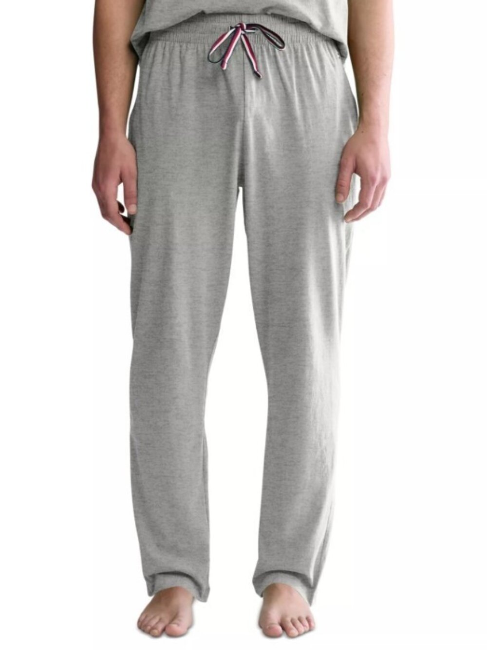 Tommy Hilfiger Men's Regular-Fit Drawstring Sleep Pants Gray Heath M
